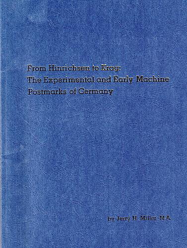 Book - The Experimental & Early Machine postmarks of Germany