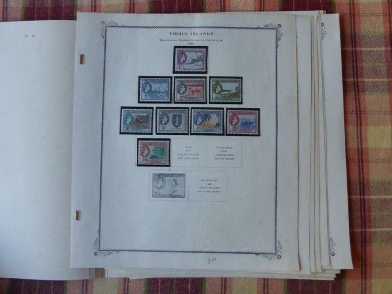 Virgin Islands 1883-1980 Mint/Used Stamp Collection on Scott Speciality Album Pa