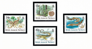 British Antarctic Territory 172-75 MNH 1991 Age of Dinosaurs