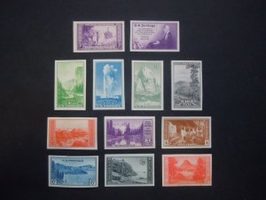 #754-765 Farley's & National Parks Imperforated  MNH NGAI VF