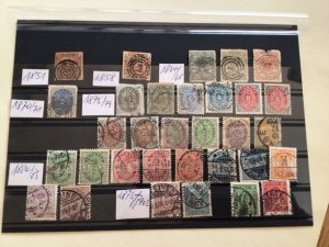 Denmark 1851 to 1902 used stamps A12807