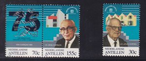 Netherlands Antilles #662-664  MNH 1991  anniversary bank