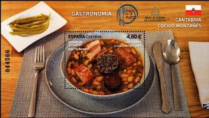 Spain 2023 MNH Stamps Souvenir Sheet Traditional Gastronomy Food Cantabria Stew