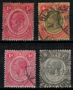 Nyasaland Prot. #3,17,26,8  CV $4.60