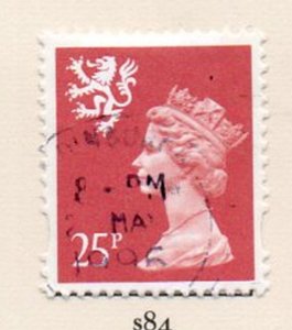 Great Britain Scotland  Sc SMH65 1991 25p  salmon Machin Head  stamp used