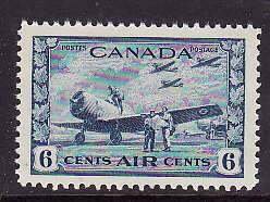 Canada-Sc#C8- id9-unused NH 6c Airmail- 1942-