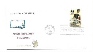 2159 Public Education Ron Myers Cachets, FDC