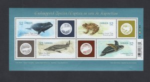 Canada #2229  (2007 Endangered Species 2 sheet)  VFMNH CV $4.00