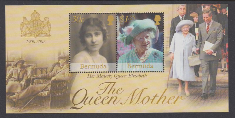 Bermuda 836 Queen Mother Souvenir Sheet MNH VF