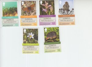 2016 Alderney Longis Nature Reserve  (6) (Scott 540-45) MNH