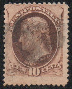 MALACK 187 F/VF, light cork cancel, rich color! c3687