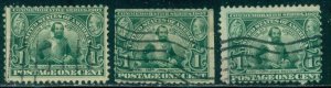 SCOTT # 328, USED, VERY GOOD-FINE, 3 STAMPS, GREAT PRICE!