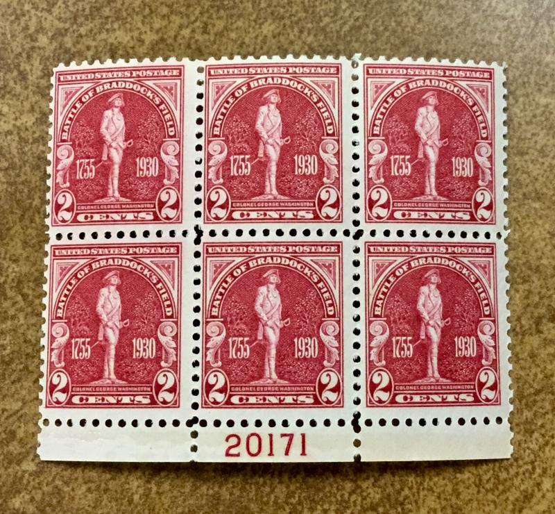 (BJ STAMPS)  688 PLATE BLOCK of 6  NH