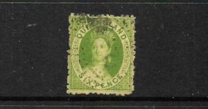   QUEENSLAND 1864-65  6d     QV   FU     SG 48 