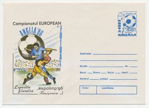 Postal stationery Romania 1996 Football - European Championship England