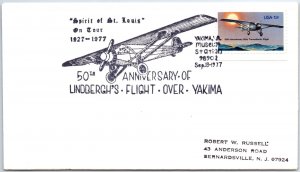 US SPECIAL EVENT COVER LINDBERGH'S FLIGHT OVER YAKIMA WASHINGTON 1927-1977 - B
