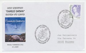 Cover / Postmark Italy 2009 Charles Darwin 