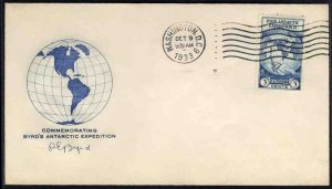 United States First Day Covers #733 (Planty 733-14), 1933 3c Byrd Antarctic, ...