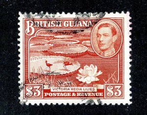 1945 British Guiana Sc # 241 used cv. $40 ( 9407 BCXX )