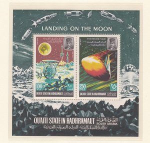 Aden Qu'aiti State MI # Block 9A, Lunar Space Research, Mint NH