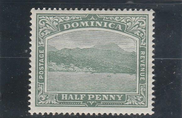 Dominica  Scott#  25  MH  (1903 Roseau)