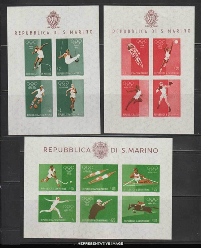 San Marino Scott 456-465 Mint never hinged.