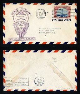 # C11 CAM # 30 First Flight cover Chattanooga, TN to St. Louis, MO - 12-1-1928