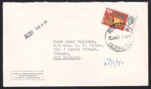 FIJI 1971 8c airmail rate cover Lautoka to New Zealand.....................B2749