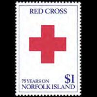 NORFOLK IS. 1989 - Scott# 461 Red Cross 75th. Set of 1 NH