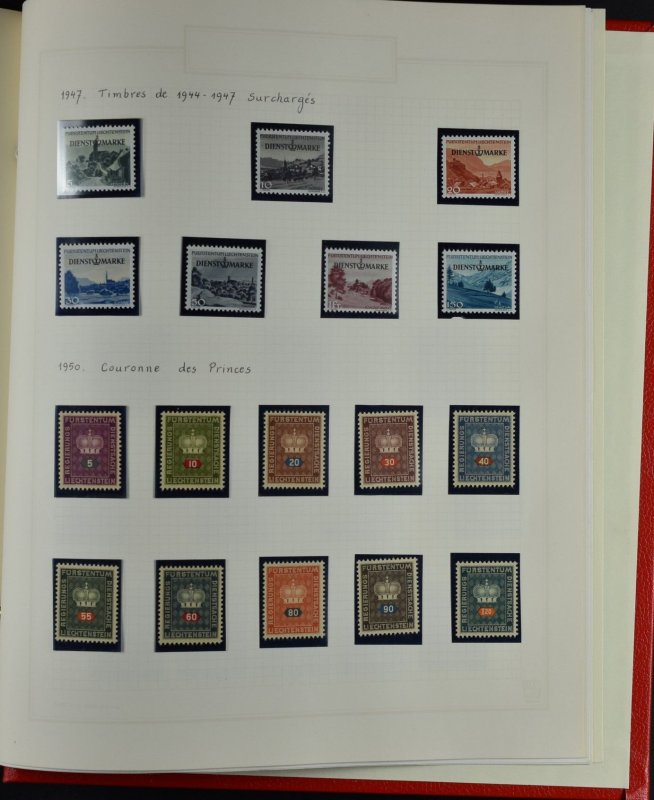 Liechtenstein Oldstyle Collection 1912-60, Mostly Unused/Never Hinged, F/VF!