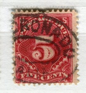 USA; 1890s early classic Postage Due fine used shade of 5c. value