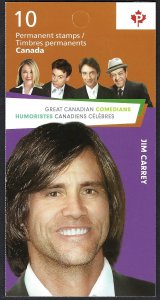 Canada #2777a P Canadian Comedians (2014). Booklet of 10 stamps. MNH