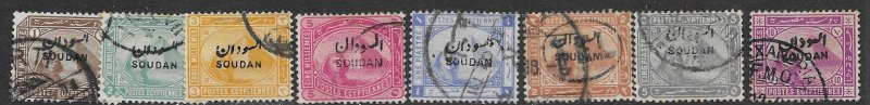 Sudan 1-8    1897  set  8    fine used