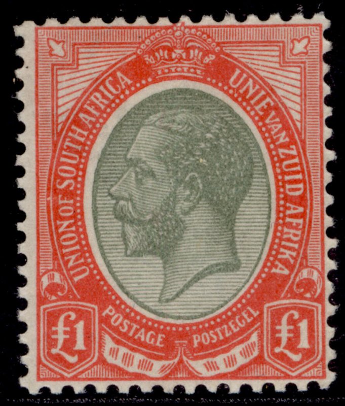 SOUTH AFRICA GV SG17a, £1 pale olive-green & red, LH MINT. Cat £850.