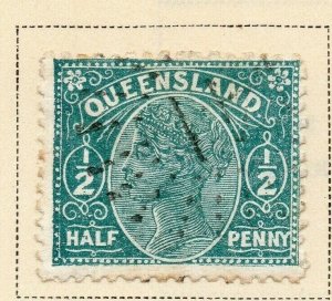 Queensland 1890 Early Issue Fine Used 1/2d. 326834