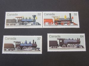 Canada 1984 Sc 1036-39 train set MNH