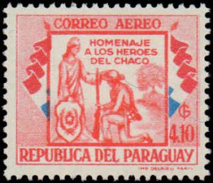Paraguay #C233-245, Complete Set(13), 1957, Never Hinged