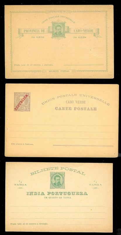 PORTUGAL COLONIES & others (39) Early Mint Unused Postal Cards Many Better!