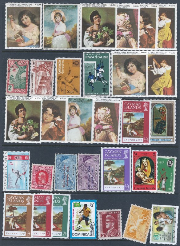 64 WW MINT STAMPS AT A LOW PRICE LOOK!!!