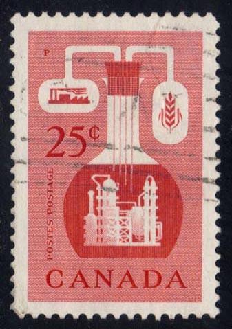 Canada #363 Chemical Industry, used (0.25)