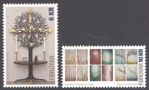 Faroe Islands 2009 Scott #522-523 Mint Never Hinged