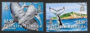 PITCAIRN ISLANDS SG721/2 2006 HUMPBACK WHALES FINE USED