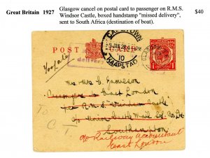 Great Britain 1927 Postal Card