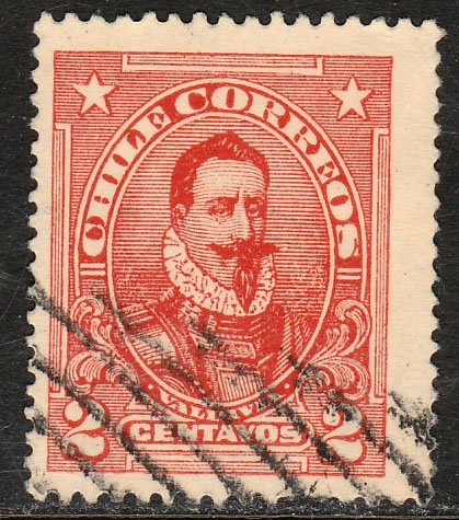 Chile 128, 2c Valdivia. Used. F-VF. (559)