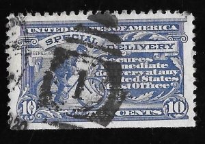 E11 10 cents SUPERB CANCEL  Messenger Ultra Stamp used XF