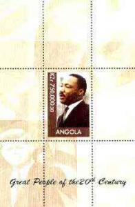 Angola 1999 Great People of the 20th Century - Martin Lut...