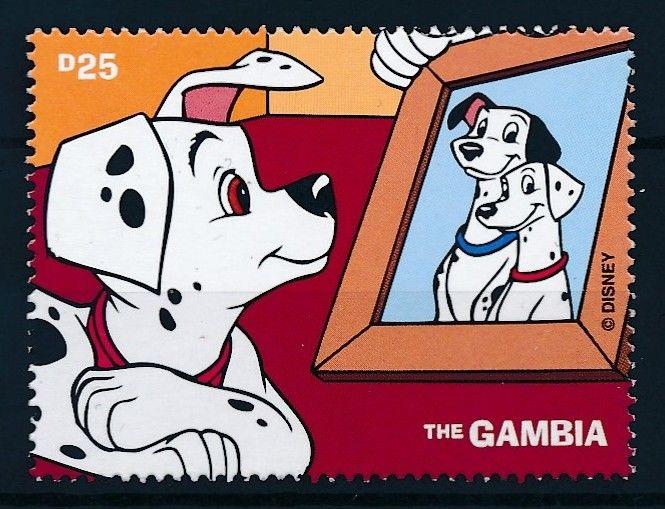 [62787] Gambia 1997 Disney Dogs - 101 Dalmatians  From Sheet MNH