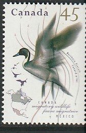 1995 Canada - Sc 1565 - MNH VF -1 single - Migratory - Northern Pintail