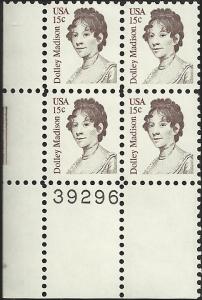 # 1822 MINT NEVER HINGED DOLLEY MADISON