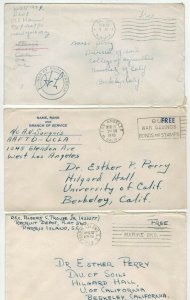 WW2 Patriotic 1942/1943 SET OF 6 MILITARY NAVY DEFENSE WAR SAVINGS Cancels etc